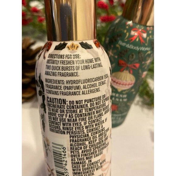 Bath & Body Works Christmas Holiday Winter Scented Room Sprays X 2 - Picture 3 of 5